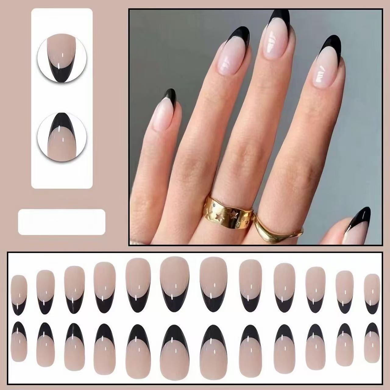 Water drop false nails