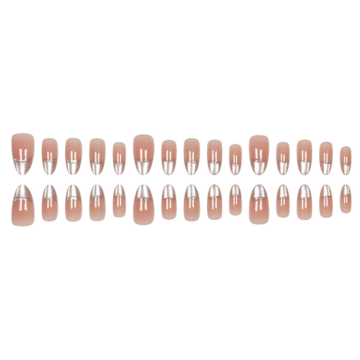 Cat Eye Line French Nails